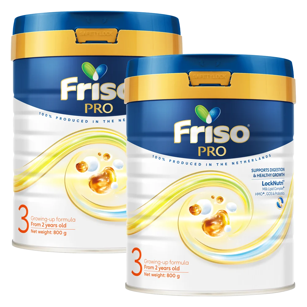 Combo 2 lon SPDDCT Friso Pro 3, 800g (trên 2 tuổi)