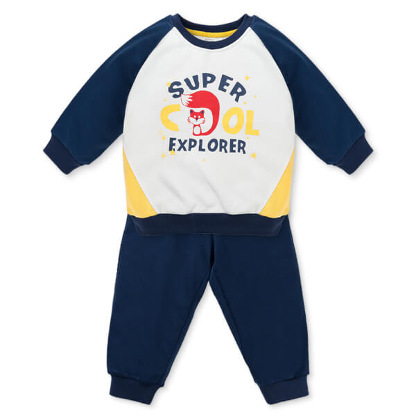 Bộ đông bé trai dài Animo ST0825014 (1-4Y, Trắng-Navy, TT02)