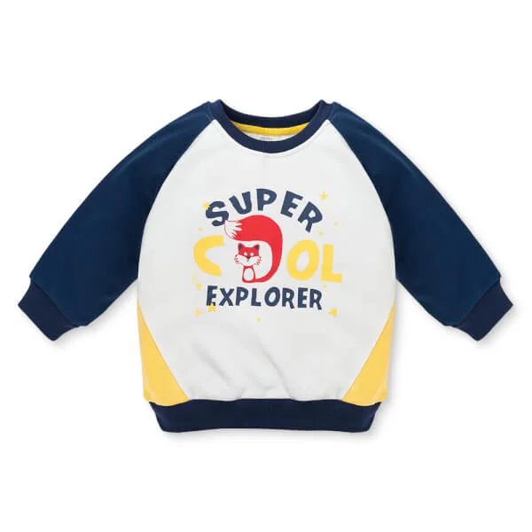 Bộ đông bé trai dài Animo ST0825014 (1-4Y, Trắng-Navy, TT02)