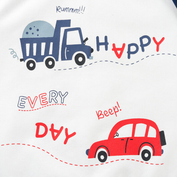 Bộ đông bé trai dài Animo ST0825012 (1-4Y, Trắng-đỏ, TT02)