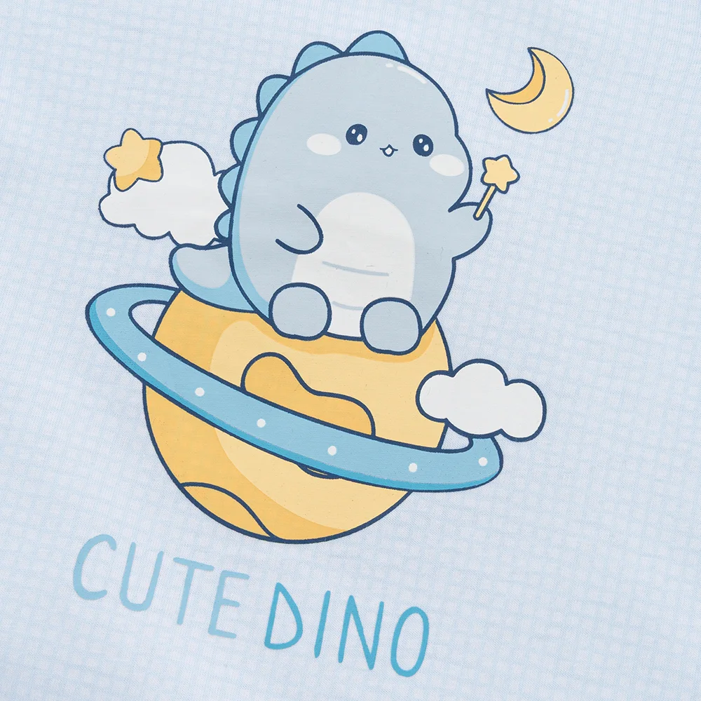 Bodysuit bé trai đùi bst cute dino Animo VD0825050 (0-12M, Xanh nhạt, NN02)