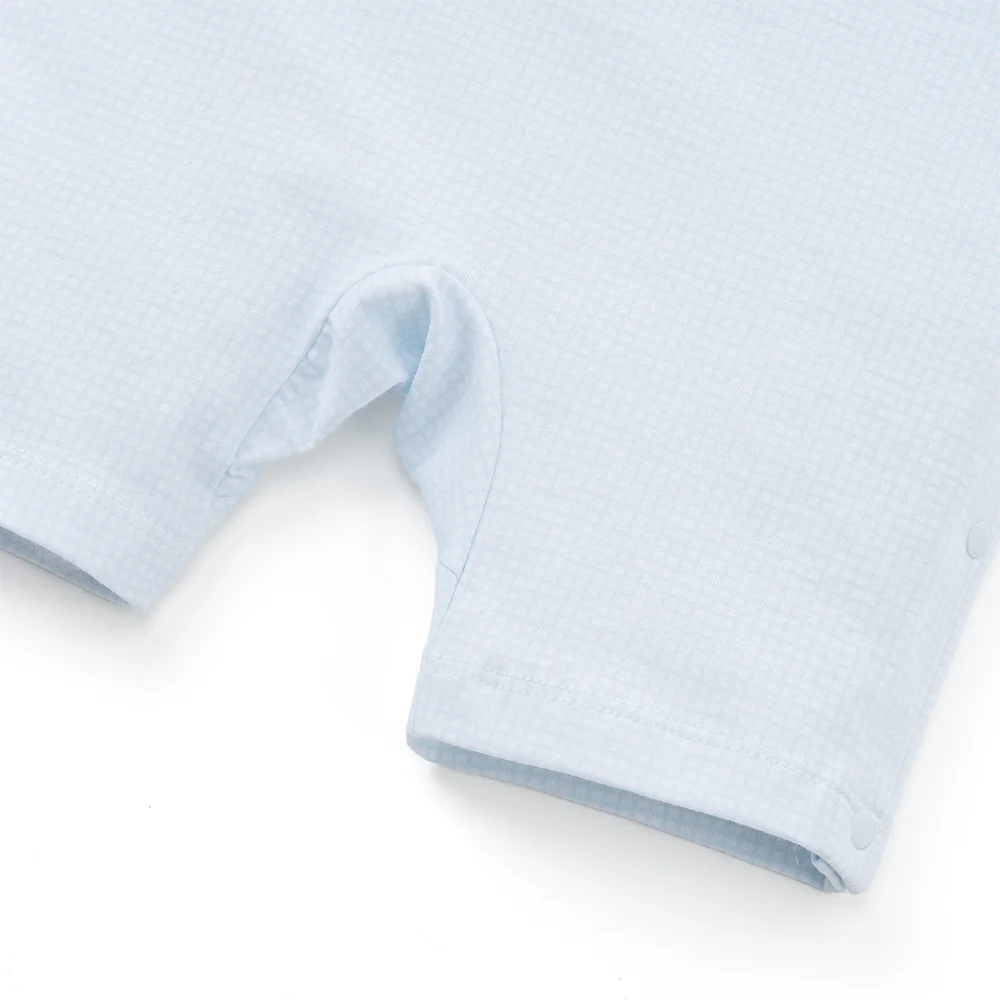 Bodysuit bé trai đùi bst cute dino Animo VD0825050 (0-12M, Xanh nhạt, NN02)