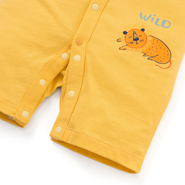 Bodysuit bé trai đùi bst roarrr Animo VD0825044 (0-12M, Vàng, NN02)