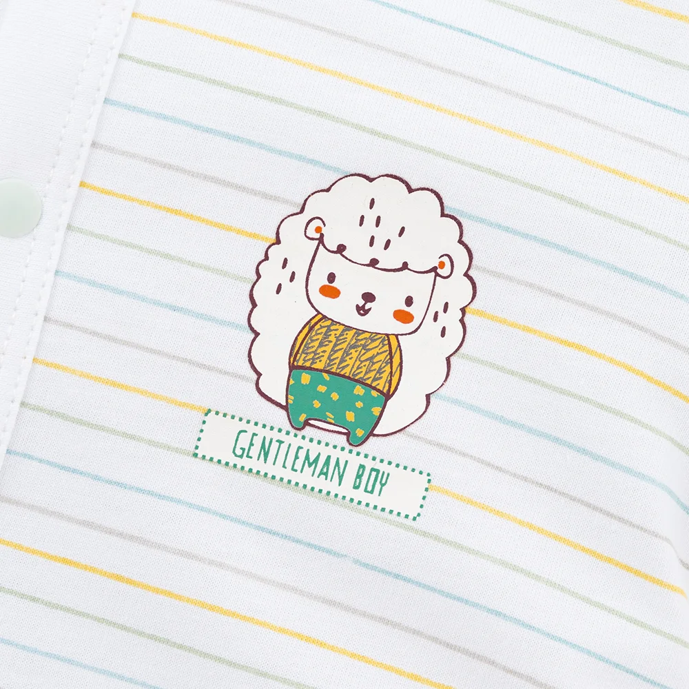 Bodysuit bé trai đùi bst friends Animo VD0825041 (0-12M, Trắng, NN02)