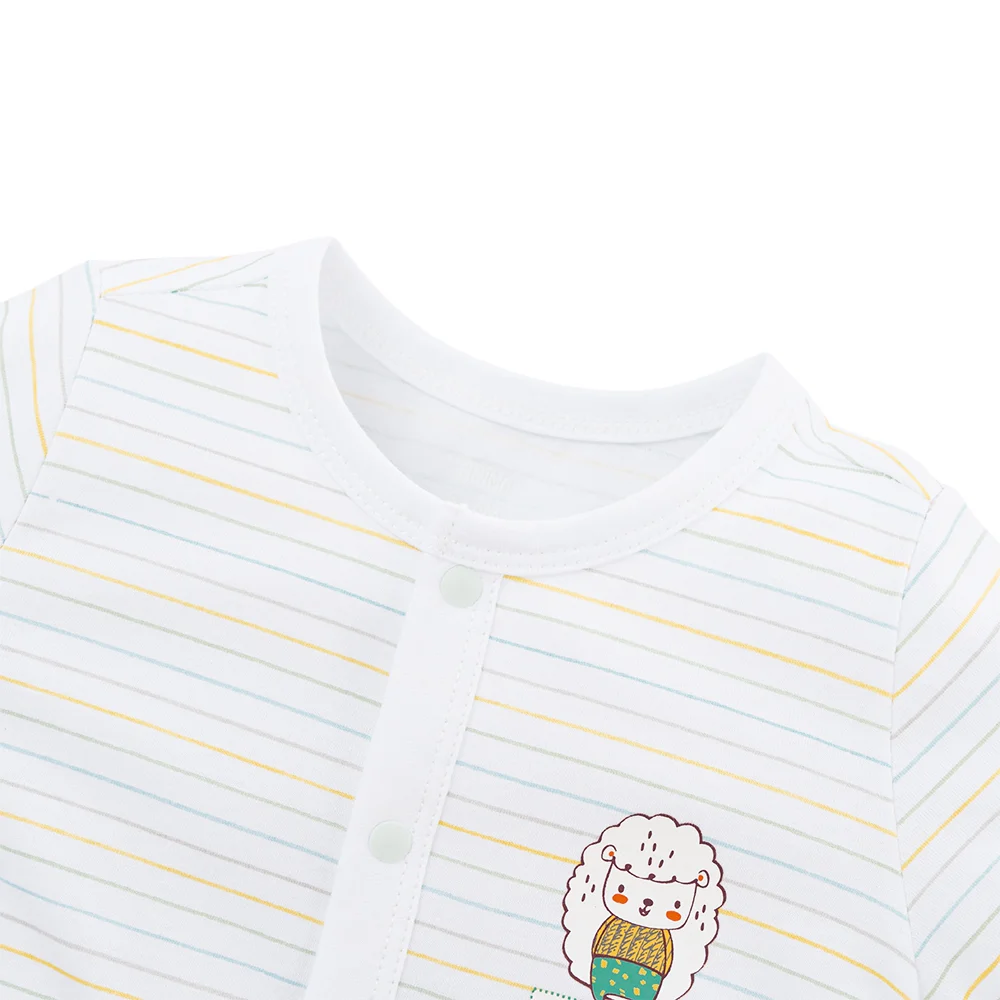 Bodysuit bé trai đùi bst friends Animo VD0825041 (0-12M, Trắng, NN02)