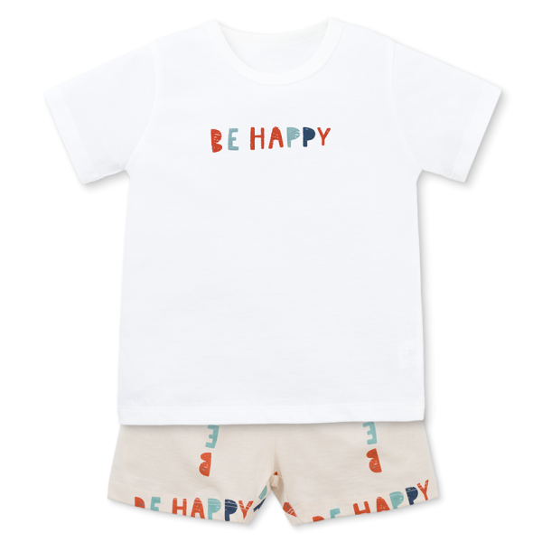 Bộ bé trai ngắn Animo Easy HN0925040 (1-4Y,Trắng-kem,NN01)