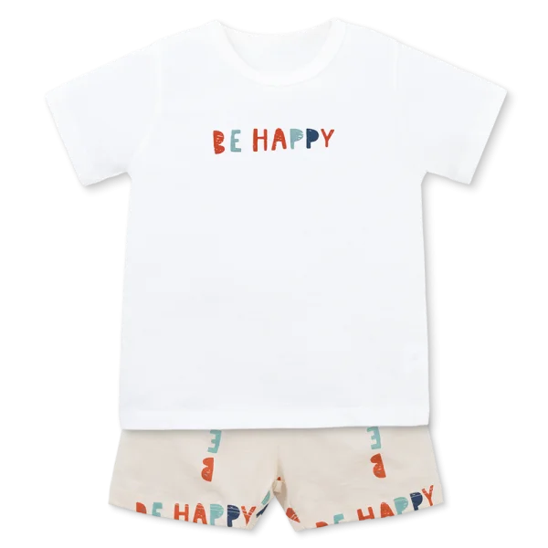 Bộ bé trai ngắn Animo Easy HN0925040 (1-4Y,Trắng-kem,NN01)