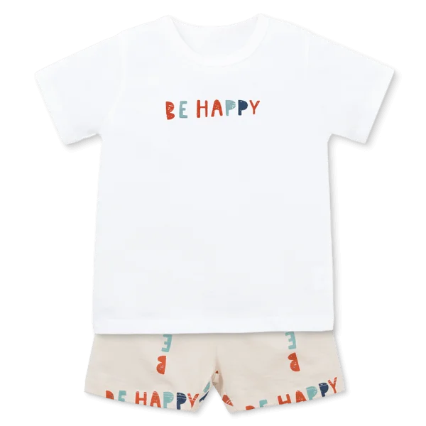 Bộ bé trai ngắn Animo Easy HN0925040 (1-4Y,Trắng-kem,NN01)