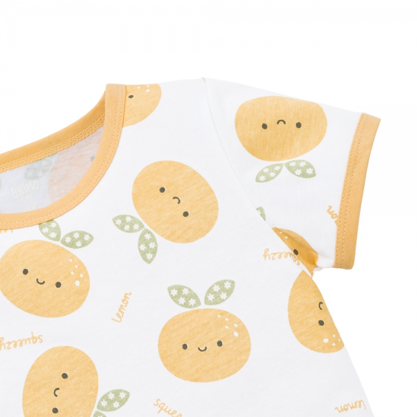 Bộ bé gái ngắn Animo Easy LU0825070 (1-4Y,Trắng,TT04)