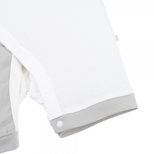 Set 2 Bodysuit kháng khuẩn Modal đùi Animo VD0825018 (0-12M,Biển-xám,NN06)