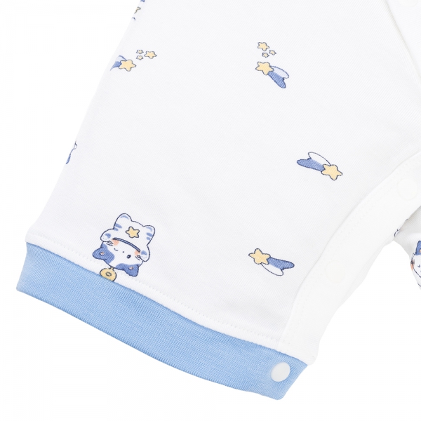 Set 2 Bodysuit kháng khuẩn Modal đùi Animo VD0825018 (0-12M,Biển-xám,NN06)