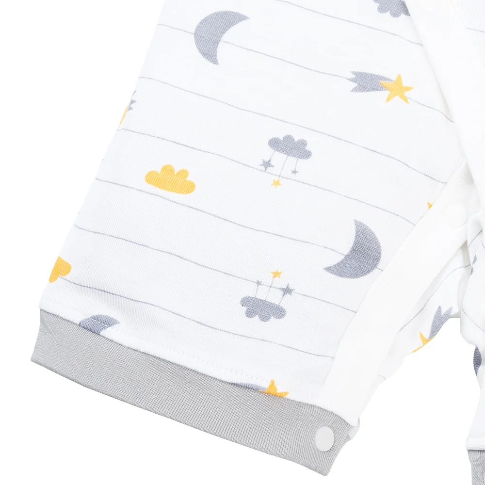 Set 2 Bodysuit kháng khuẩn Modal đùi Animo VD0825015 (0-12M,Biển-xám,NN06)