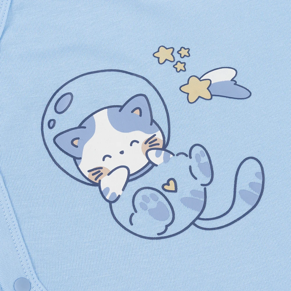 Set 2 Bodysuit kháng khuẩn Modal đùi Animo VD0825015 (0-12M,Biển-xám,NN06)