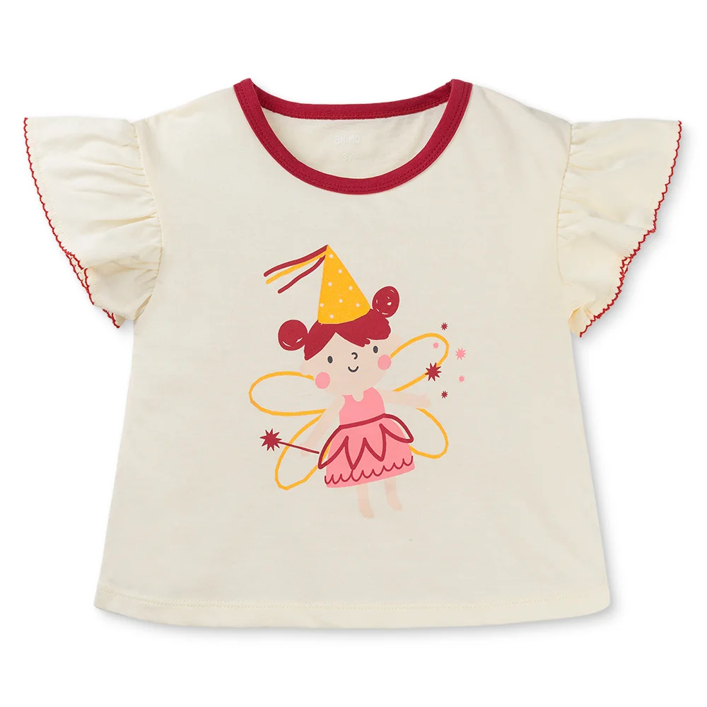 Bộ bé gái ngắn Animo Easy LU1125022 (1-4Y,Kem-đô,TT08)