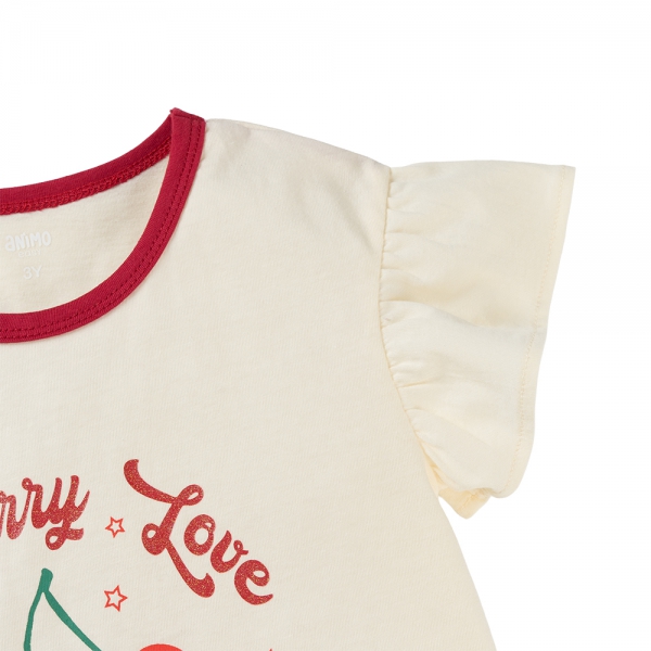 Đầm bé gái Animo Easy LU1125021 (1-4Y,Kem-đô,TT02)