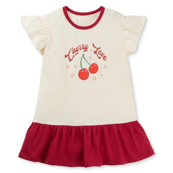 Đầm bé gái Animo Easy LU1125021 (1-4Y,Kem-đô,TT02)