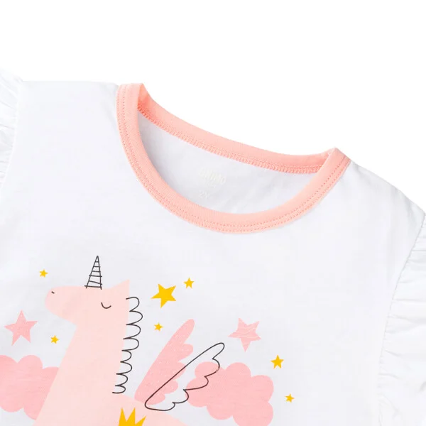 Bộ bé gái ngắn Animo Easy LU0925065 (1-4Y,Trắng-hồng,TT02)