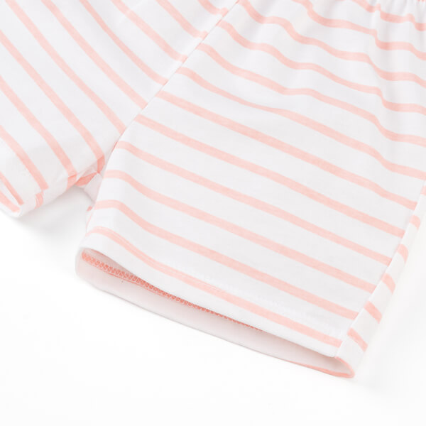 Bộ bé gái ngắn Animo Easy TX0825077 (1-4Y,Trắng-hồng,TT07)