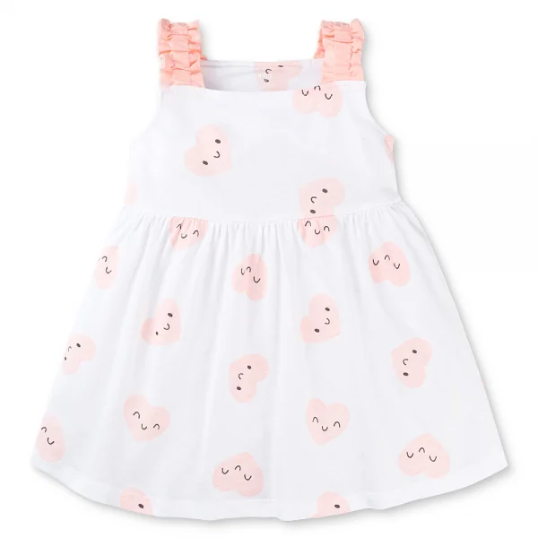 Đầm bé gái Animo Easy LU0925064 (1-4Y,Trắng,NN03)