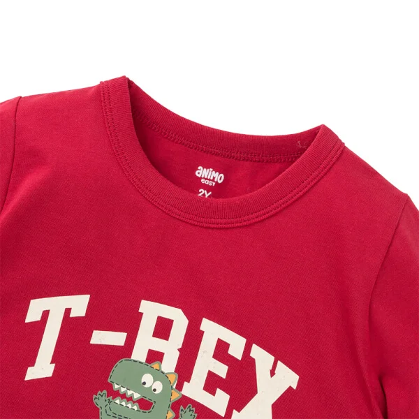 Bộ bé trai dài Animo Easy HN1125050 (1-4Y,Đỏ-xám)