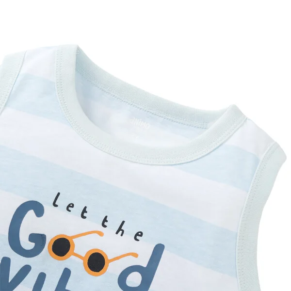 Bộ sát nách bé trai Animo Easy HN0925046 (1-4Y,Trắng-dương, NN07)