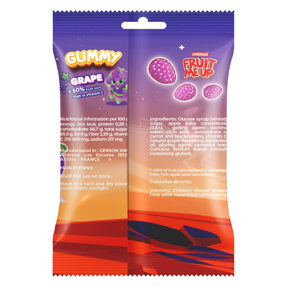 FRUIT ME UP KẸO DẺO VỊ NHO 80G