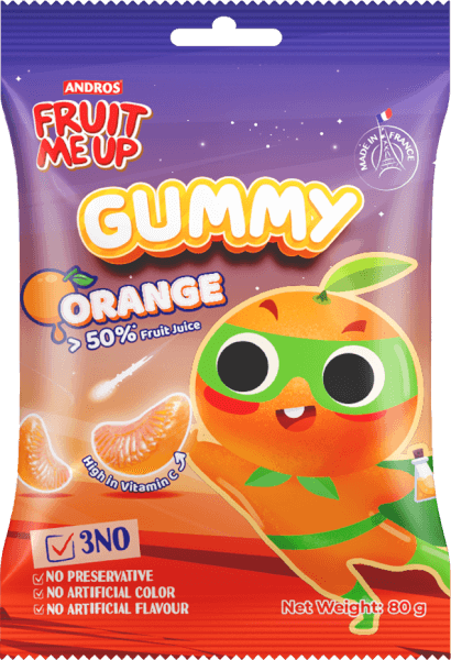 FRUIT ME UP KẸO DẺO VỊ CAM 80G