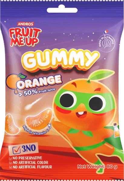 FRUIT ME UP KẸO DẺO VỊ CAM 80G