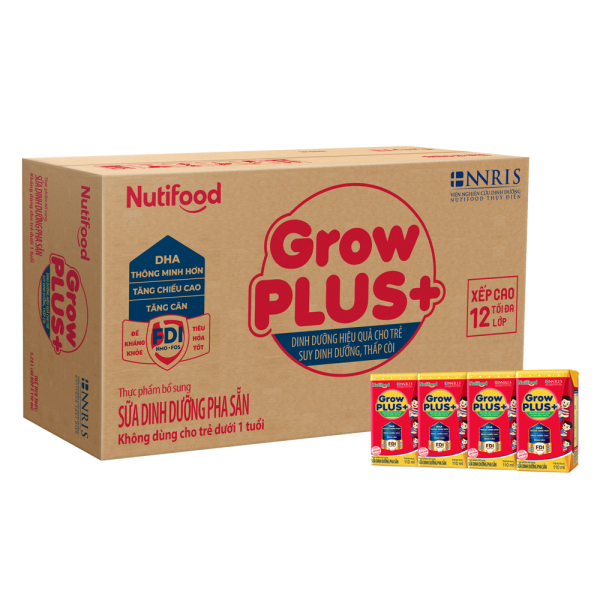 SPDDPS GrowPLUS+ Đỏ 110ml (lốc 4 hộp) - Thùng