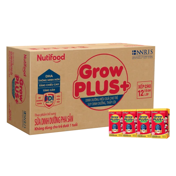 SPDDPS GrowPLUS+ Đỏ 110ml (lốc 4 hộp) - Thùng