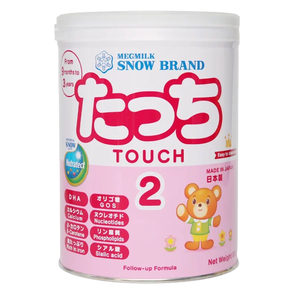 Sản phẩm dinh dưỡng công thức Megmilk Snow Brand Touch 2 (Dành cho trẻ từ 9 - 36 tháng tuổi) 830g