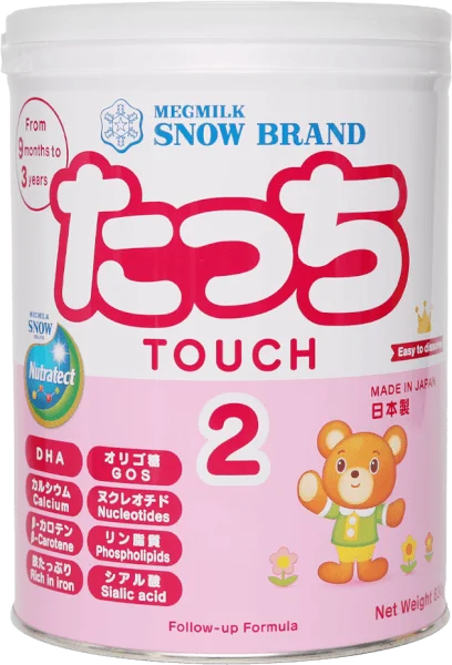 Sản phẩm dinh dưỡng công thức Megmilk Snow Brand Touch 2 (Dành cho trẻ từ 9 - 36 tháng tuổi) 830g