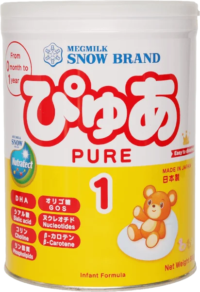Sản phẩm dinh dưỡng công thức Megmilk Snow Brand Pure 1 (Dành cho trẻ từ 0 - 12 tháng tuổi) 820g
