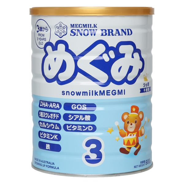 Sản phẩm dinh dưỡng công thức Megmilk Snow Brand Snowmilkmegmi 3 (Dành cho trẻ từ 3 tuổi trở lên) 900g