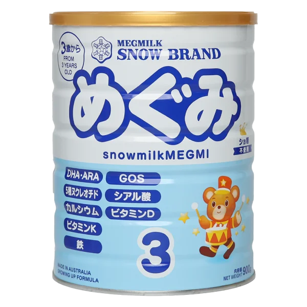 Combo 2 Sản phẩm dinh dưỡng công thức Megmilk Snow Brand Snowmilkmegmi 3 (Dành cho trẻ từ 3 tuổi trở lên) 900g