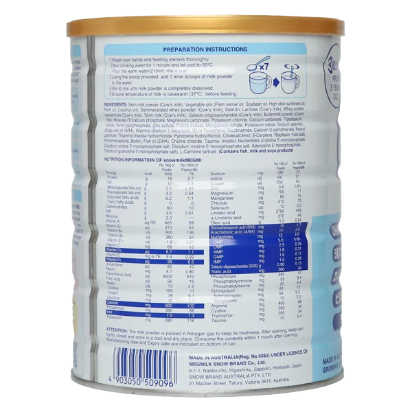 Combo 2 Sản phẩm dinh dưỡng công thức Megmilk Snow Brand Snowmilkmegmi 3 (Dành cho trẻ từ 3 tuổi trở lên) 900g