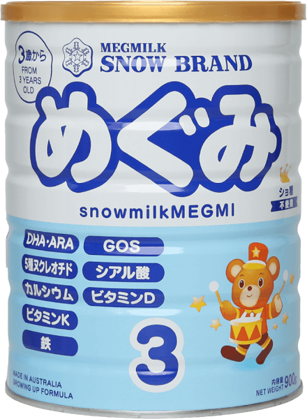 Sản phẩm dinh dưỡng công thức Megmilk Snow Brand Snowmilkmegmi 3 (Dành cho trẻ từ 3 tuổi trở lên) 900g