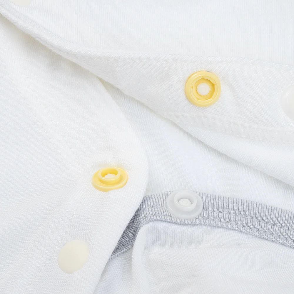 Set 2 Bodysuit kháng khuẩn Modal đùi Animo BMC0925011 (0-12M, Xám-trắng, TT06)