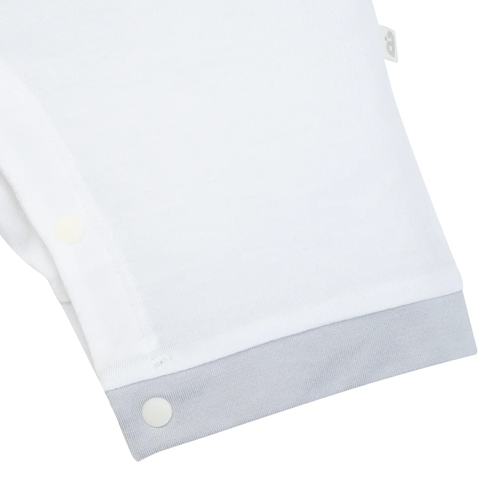 Set 2 Bodysuit kháng khuẩn Modal đùi Animo BMC0925011 (0-12M, Xám-trắng, TT06)