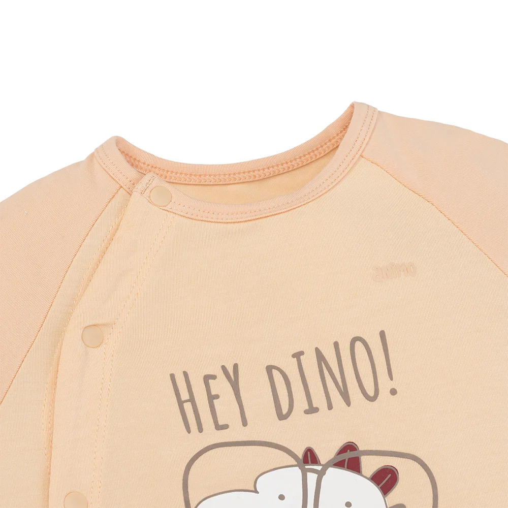 Set 2 Bodysuit kháng khuẩn Modal đùi Animo BMC0925009 (0-12M, Be-trắng, NN06)