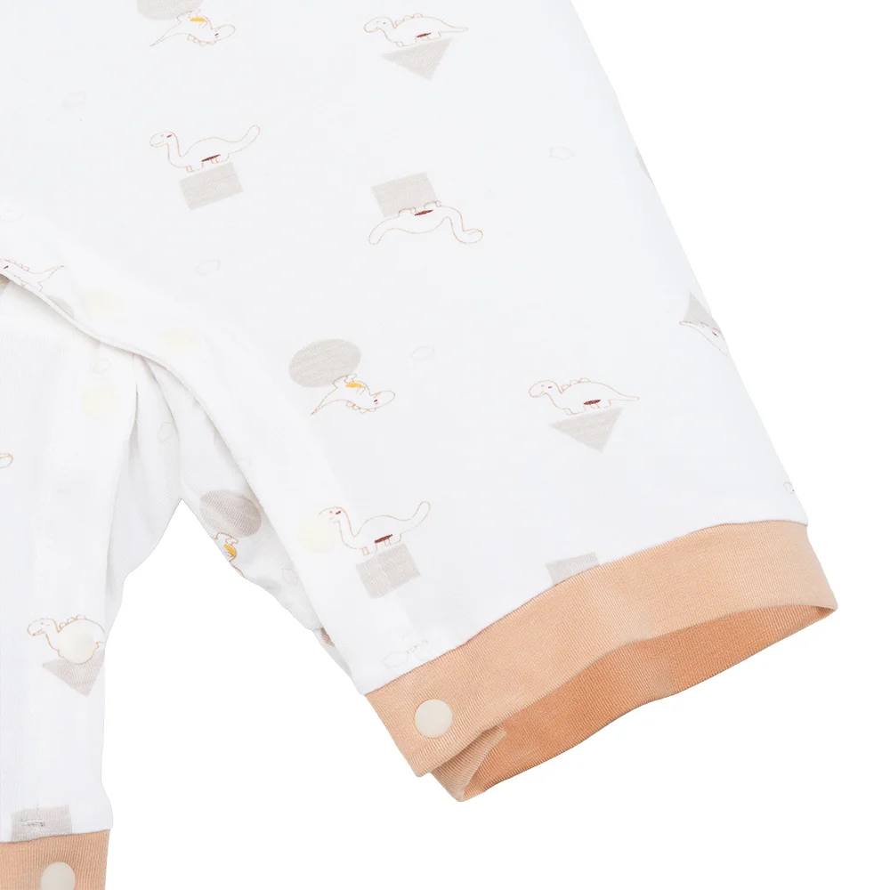 Set 2 Bodysuit kháng khuẩn Modal đùi Animo BMC0925009 (0-12M, Be-trắng, NN06)