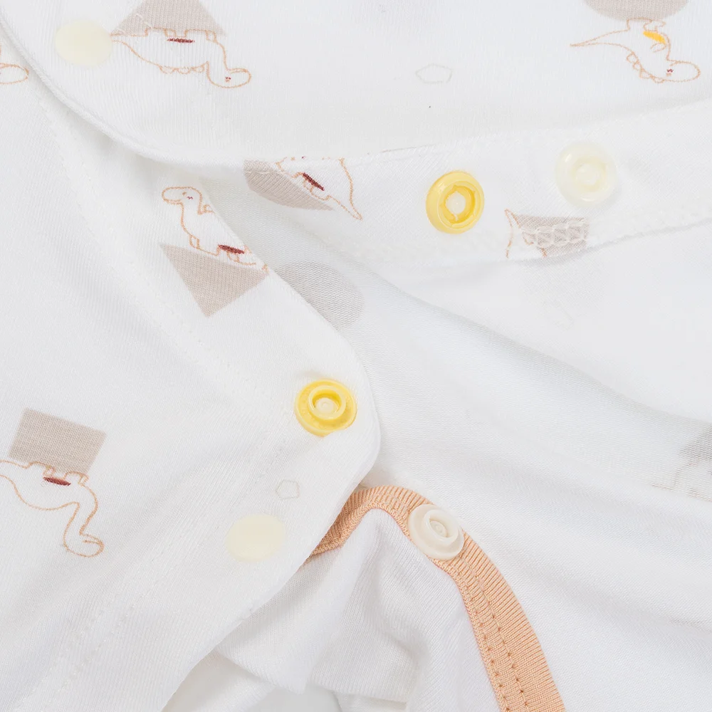 Set 2 Bodysuit kháng khuẩn Modal đùi Animo BMC0925009 (0-12M, Be-trắng, NN06)