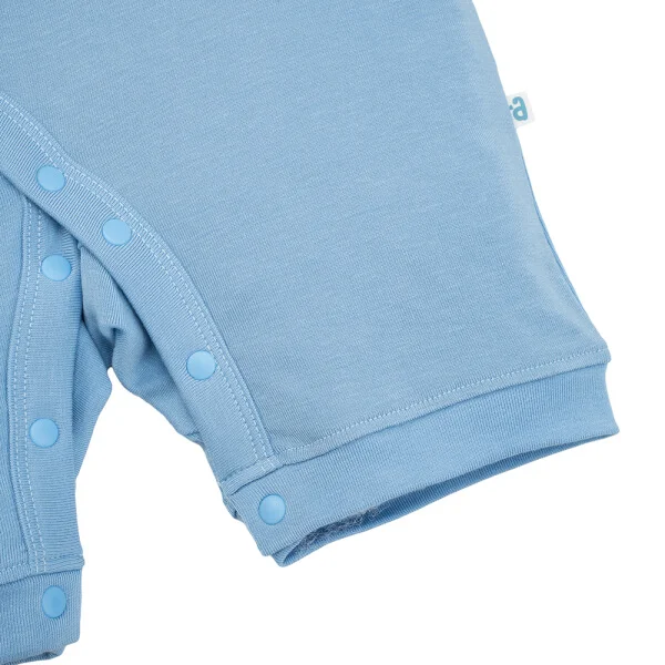 Set 2 Bodysuit kháng khuẩn Modal đùi Animo VD0825020 (0-12M, Xanh-trắng, DD06)