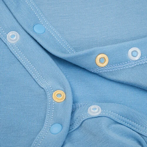 Set 2 Bodysuit kháng khuẩn Modal đùi Animo VD0825020 (0-12M, Xanh-trắng, DD06)