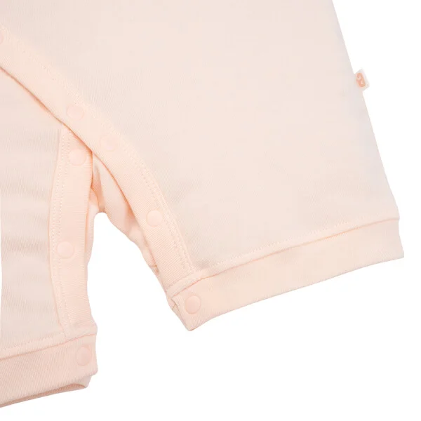 Set 2 Bodysuit kháng khuẩn Modal đùi Animo VD0825019 (0-12M, Hồng-trắng, NN05)