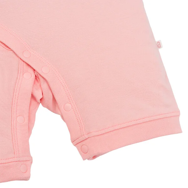 Set 2 Bodysuit kháng khuẩn Modal đùi Animo VD0825016 (0-12M, Hồng-trắng, NN05)