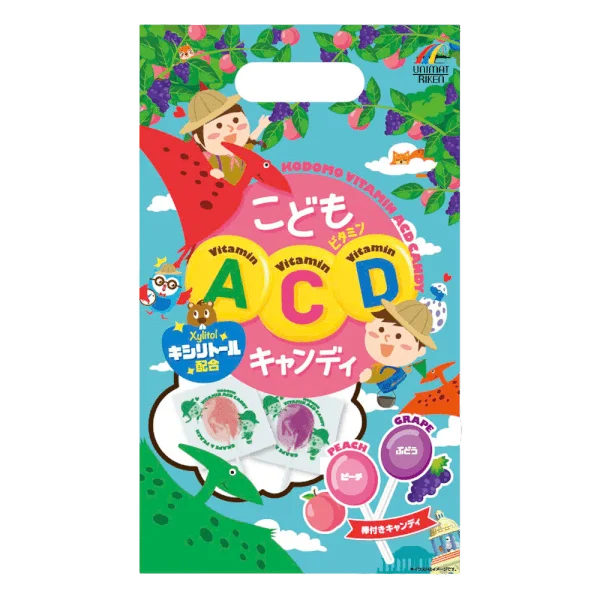 Kẹo mút Unimat Riken bố sung vitamin E, C, D