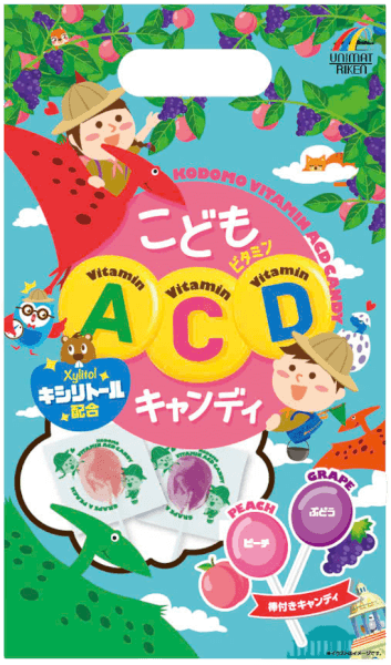 Kẹo mút Unimat Riken bố sung vitamin E, C, D