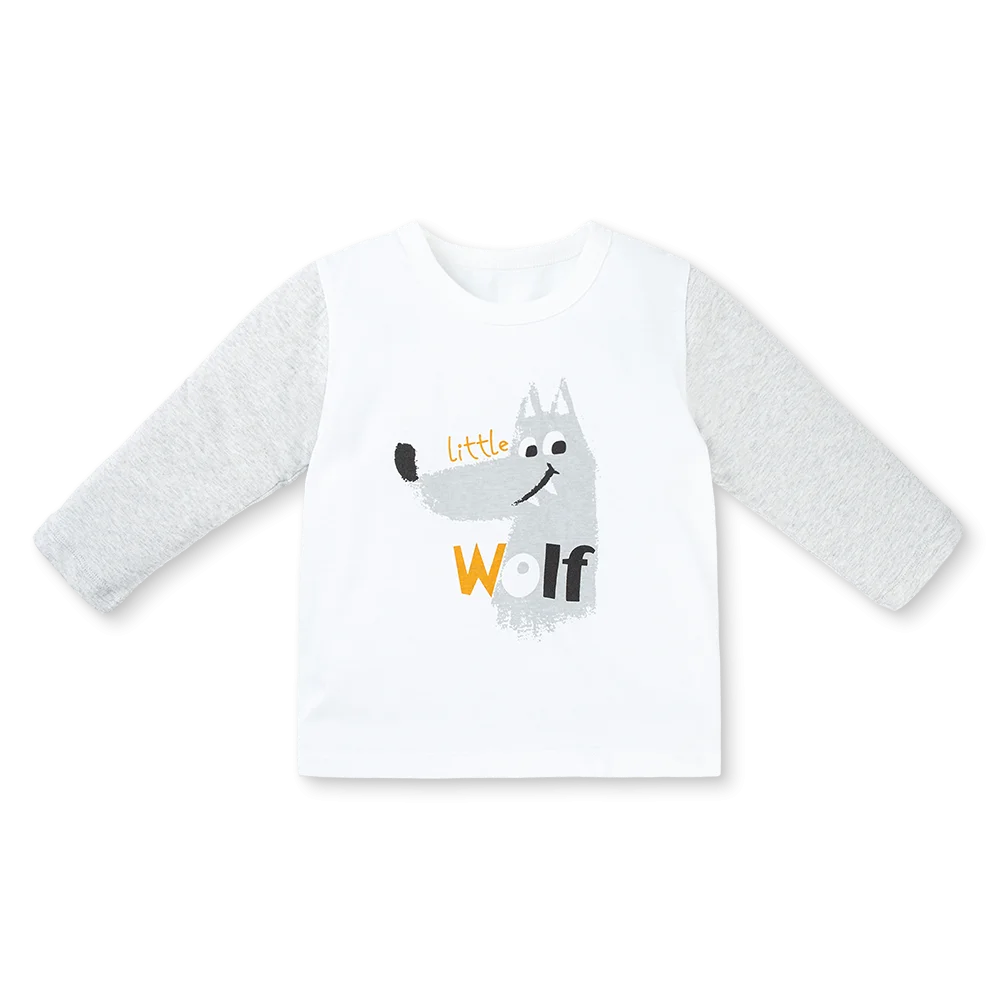 Bộ bé trai dài Animo Easy HN1025036 (1-4Y,Trắng-xám)