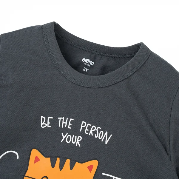 Bộ bé trai dài Animo Easy HN1025035 (1-4Y,Xám-xám)